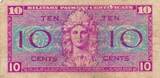 USA, MILITÄR ZAHLUNGSZERTIFIKAT 10 Cents Banknote IV