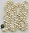 Perlenschmuck Perlenkette Akoya Perlen 835er Silber Verschluß Perlencollier Kette mit normalen Gebrauchsspuren