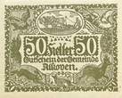 Österreich Notgeld 50 Heller 1920 1 x Notgeldschein, Gutschein der Gemeinde Alkoven AU-55