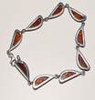 Silberschmuck 925er Silber Halbmond Bernstein Silber Armband getragen und befindet sich in einem guten Zustand