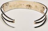 Silberschmuck 925er Silber Sterling Silber Turquoise Cuff Armband getragen und EF