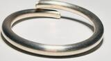 Silberschmuck 925er Silber Chunky Sterling Silber Armband, Silberarmband Amreif getragen und F