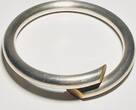Silberschmuck 925er Silber Chunky Sterling Silber Armband, Silberarmband Amreif getragen und F