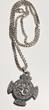 Silberschmuck 925er Silber Vintage Silber Hanussen Amulett, Drachen Anhänger, Silber Halskette getragen und EF