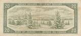 Kanada $ 20 Dollars 1954 Banknote VF-