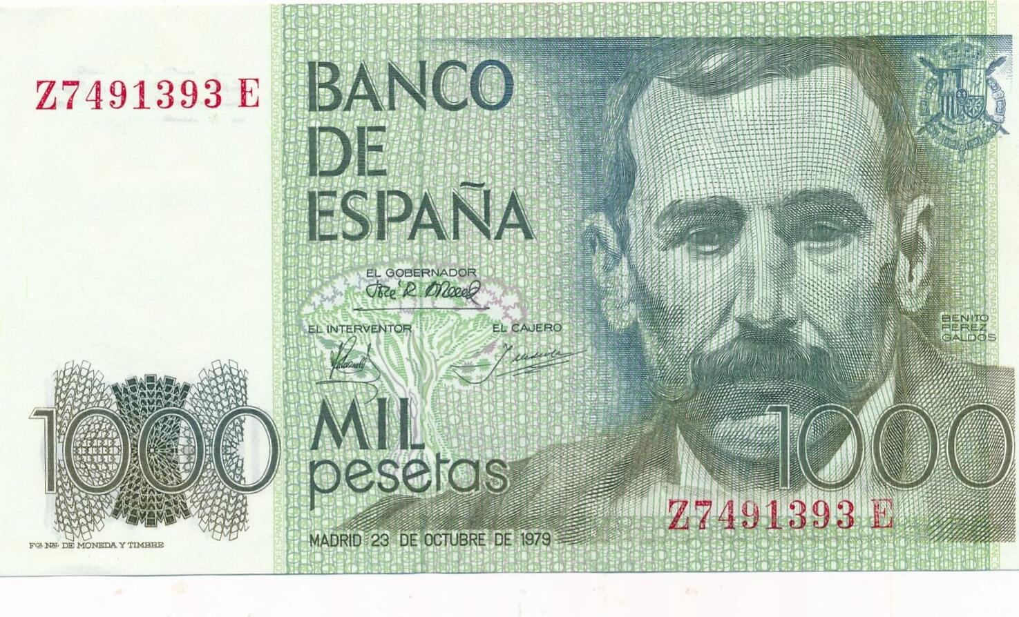 Spanien 1000 Pesetas 1979 Banknote Geldschein Mil Pesetas Kassenfrisch deblyns-poodles-standard-poodle-puppies