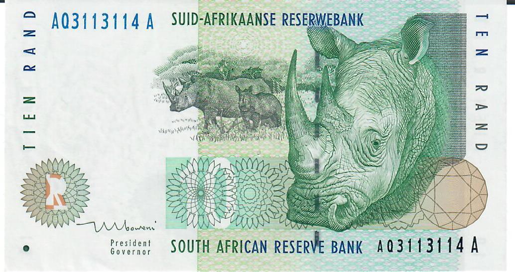 South Africa Banknote 10 Rand New Edition UNC 