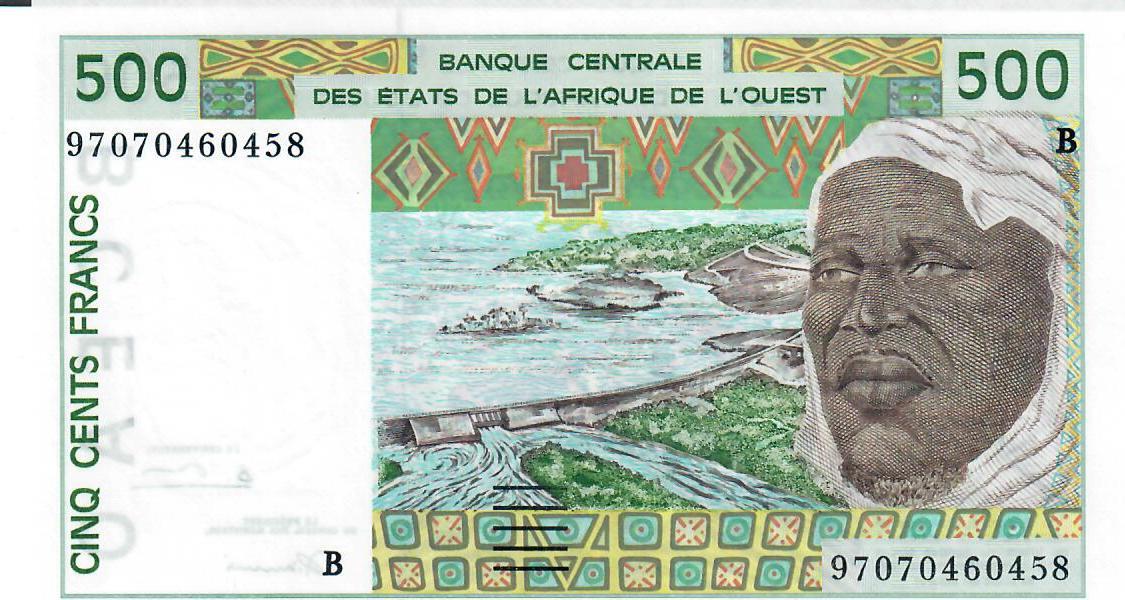 Benin 500 Francs o.D.(1995-2002) Banknote Geldschein unc | MA-Shops