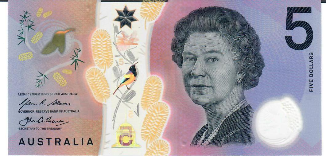 Australien 5 Dollars o.D.(2016) Banknote Geldschein unc | MA-Shops