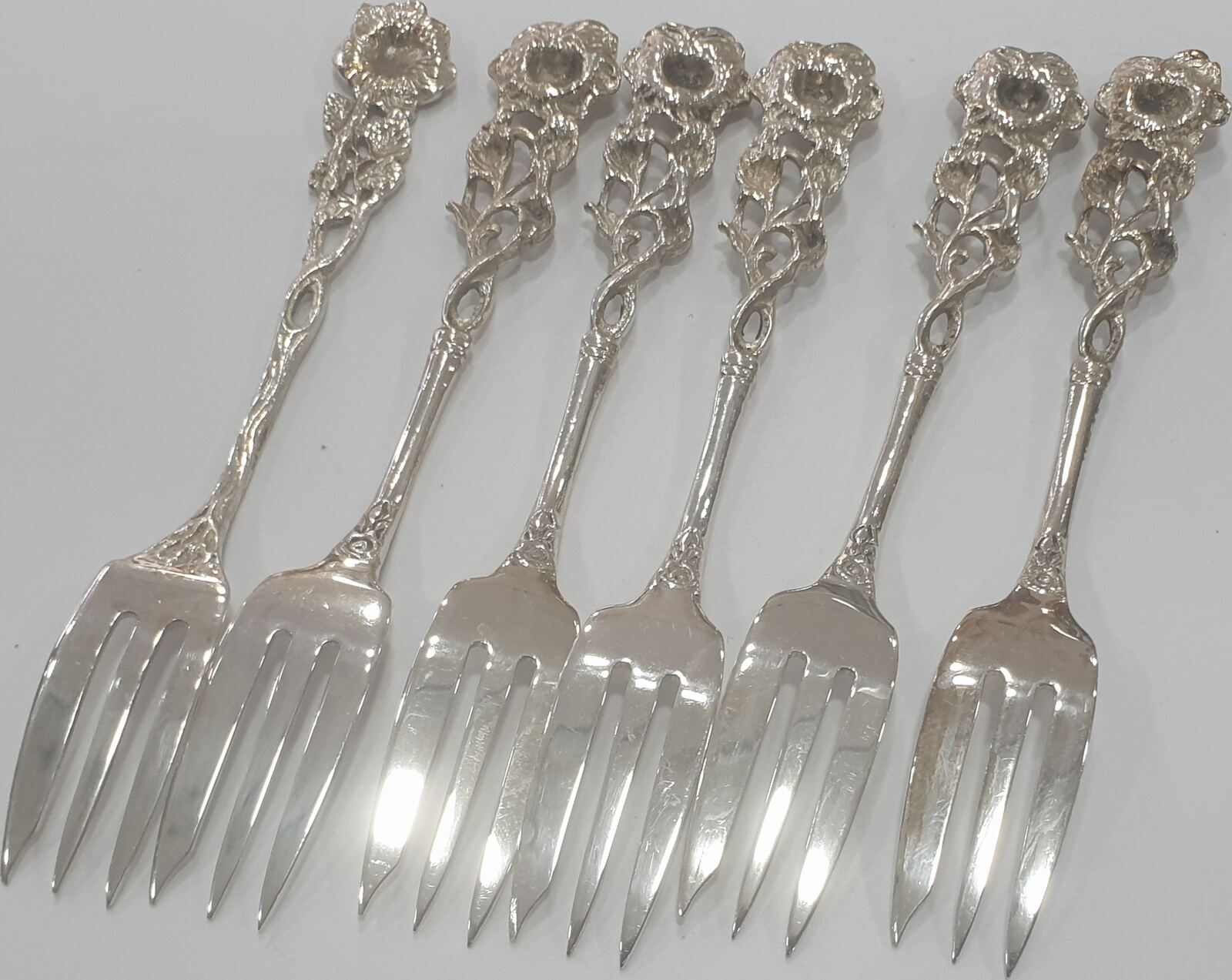Sambonet Rosenthal Kuchengabeln Aus Kupfer – 6-teilig, Vintage-Look, Spülmaschinenfest