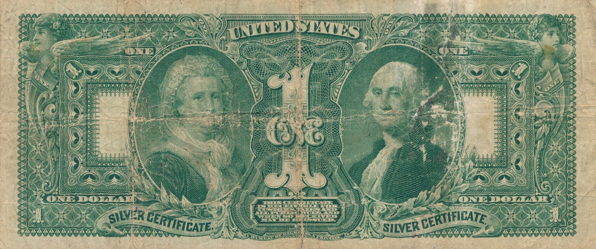 1 Dollar, Silver Certificate, United States, 1896