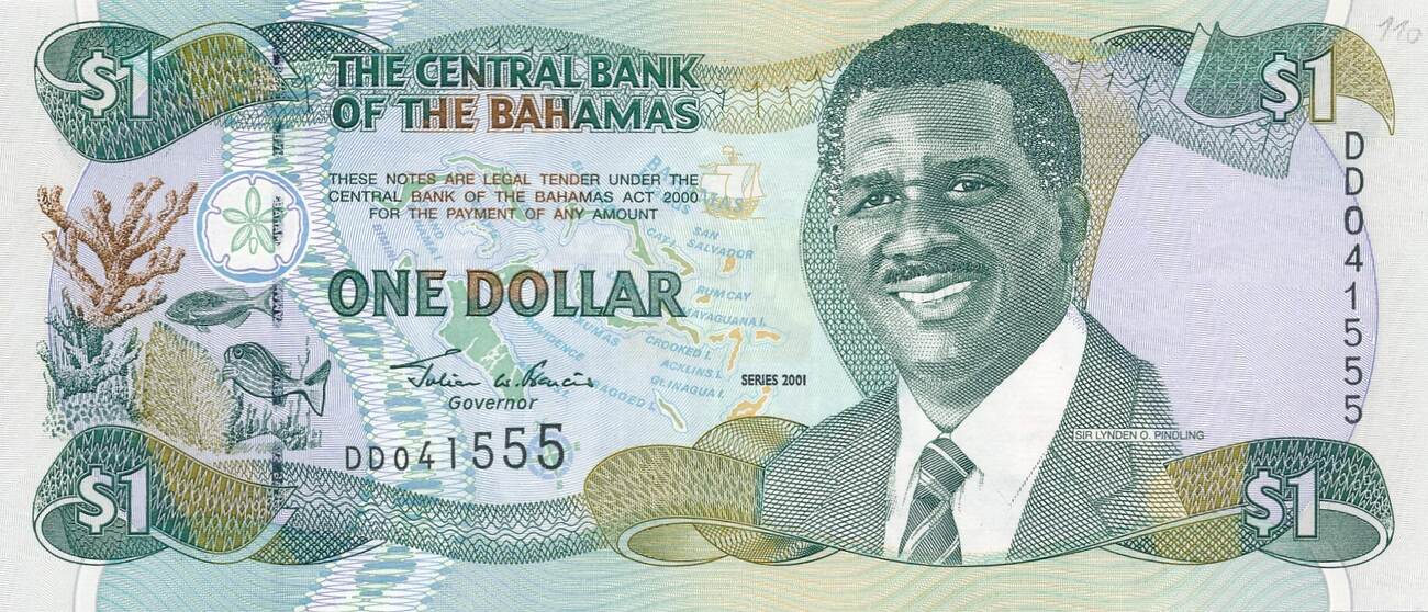 Bahamas 1 Dollar 2001 Unc MA Shops   31459 Img 20230112 0001 