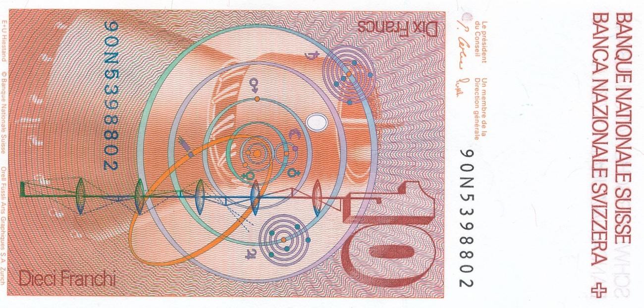 Schweiz 10 Franken 1979 Banknote Unc Ma Shops