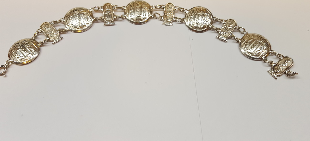 Bracelet 925 silver silver bracelet from Egypt 19,5 cm