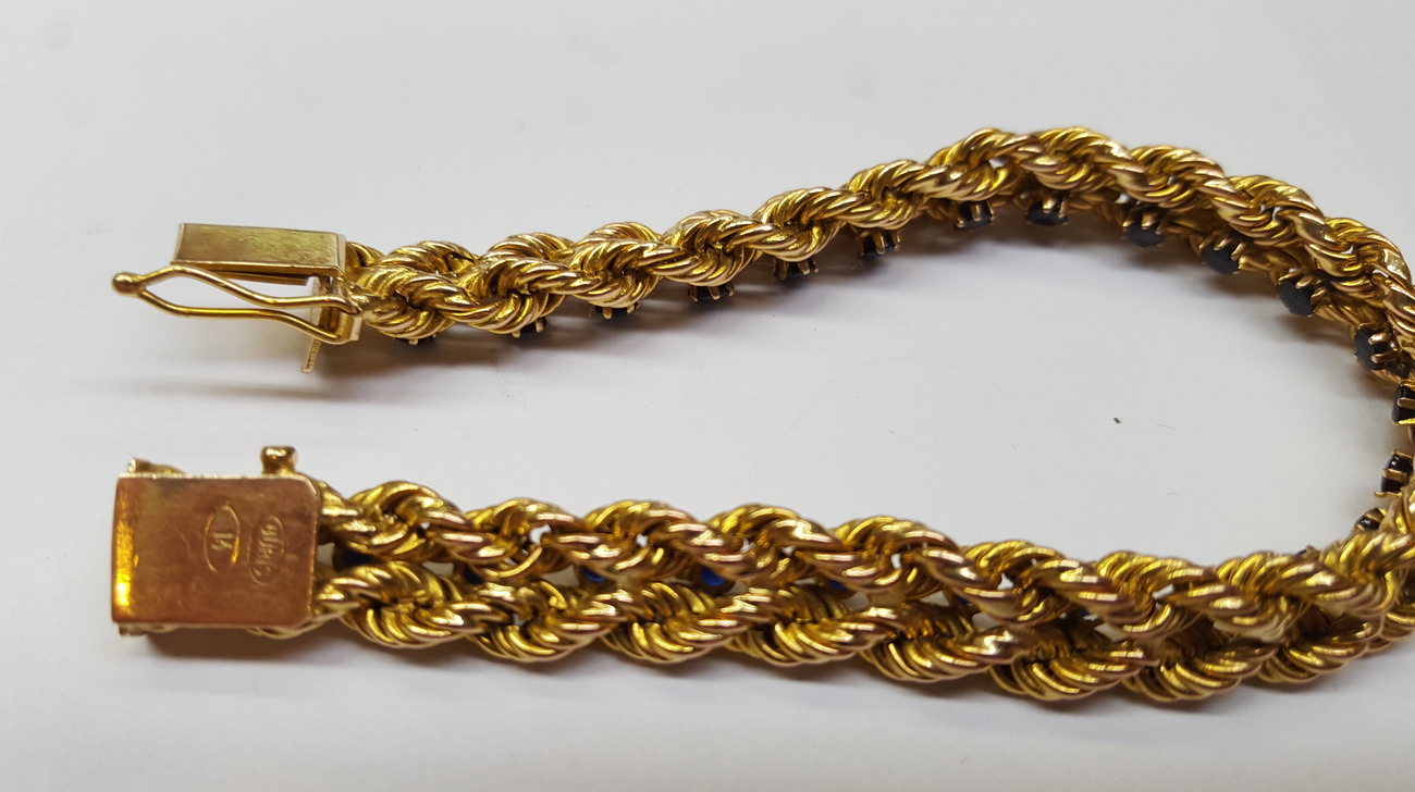 14 Karat / 585 Gold Kordel Armband – Gelbgold, 2,50 Mm Breite, 19 Oder 21 Cm Länge
