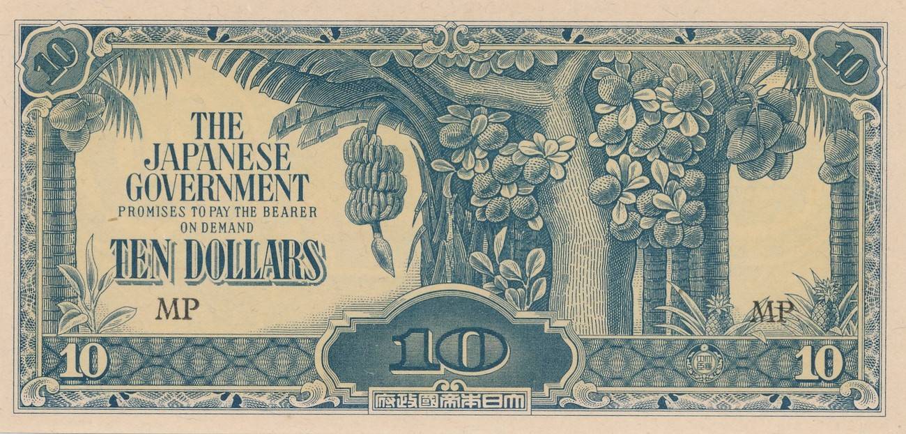 THE JAPANESE GOVERNMENT TEN DOLLARS