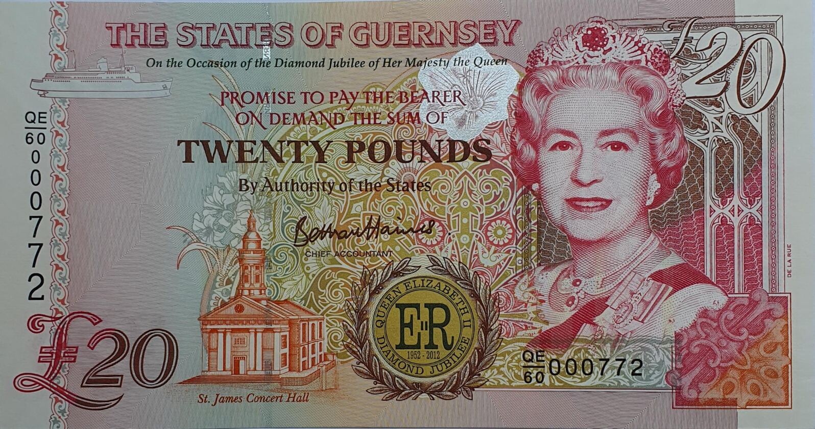 Guernsey 20 Pounds 1996 Banknote I | MA-Shops