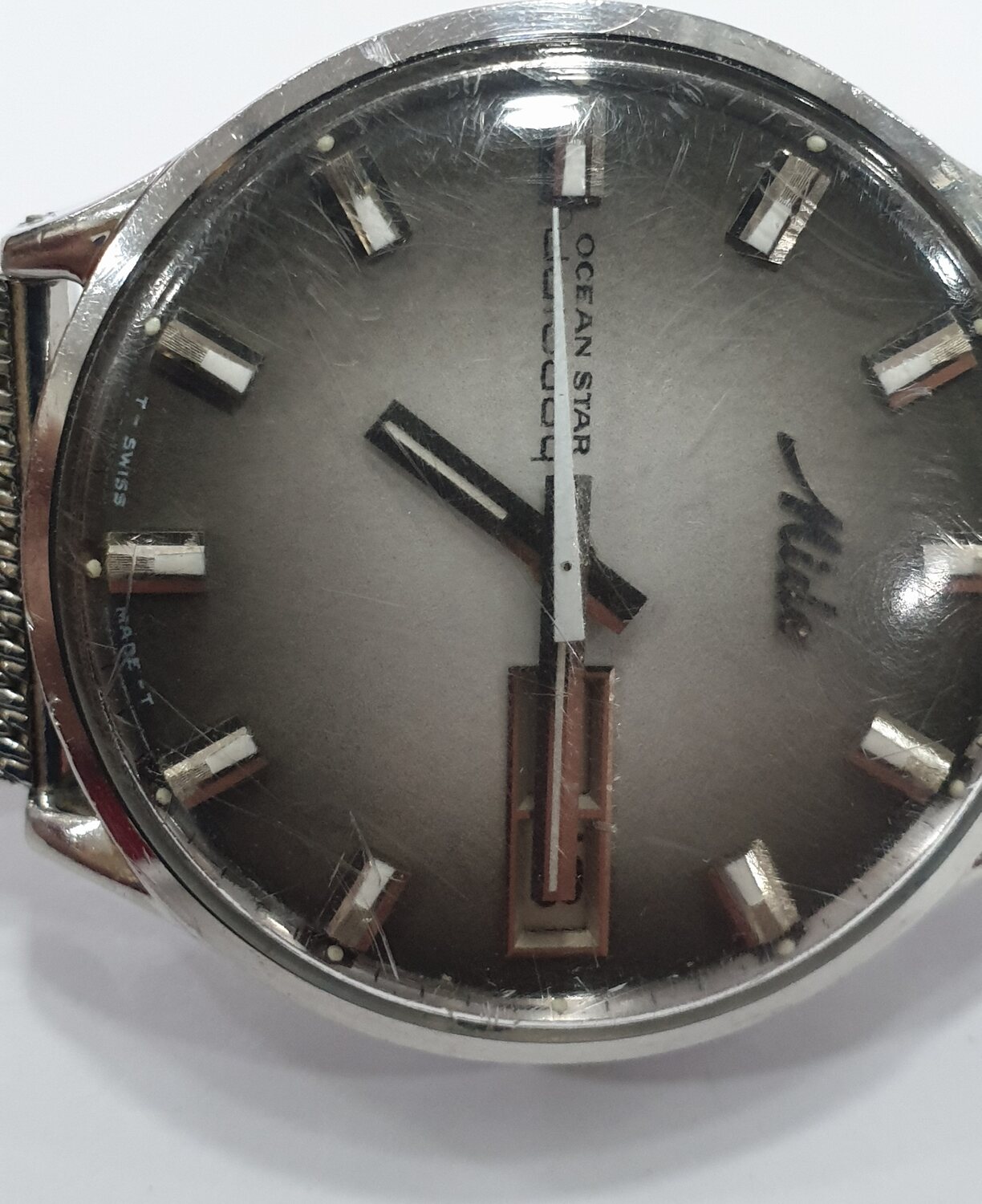 Herrenarmbanduhr Automatik vintage MIDO Ocean Star Datoday Uhr Herrenuhr made swiss 5059 mit normalen Gebrauchsspuren Funktionsfahig