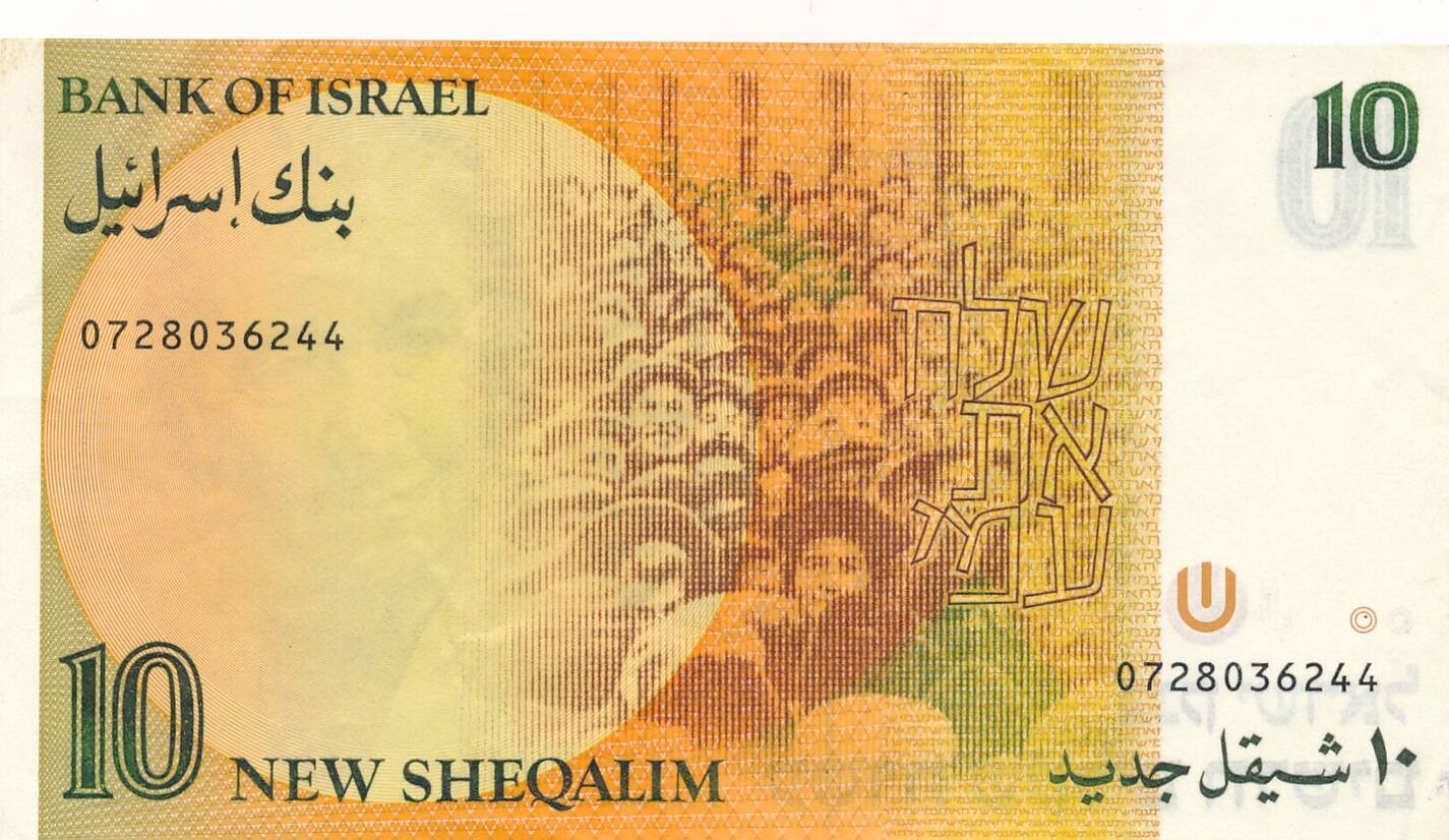 Israel 10 Neue Schekel 1987 Banknote EF | MA-Shops