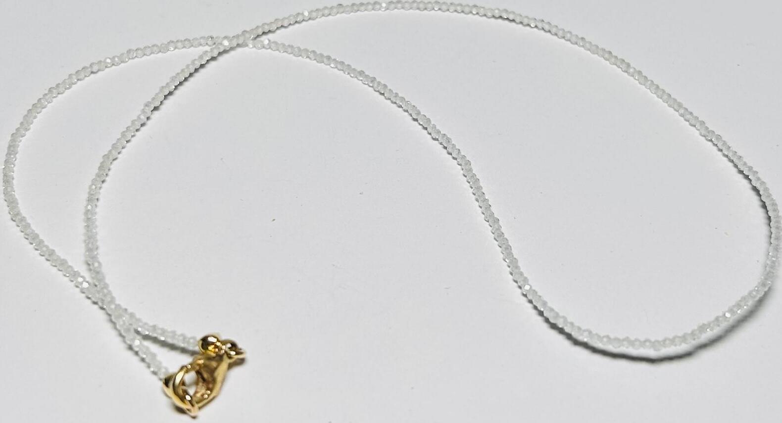 Collier De Perles 5mm En Or 9 Carats - Longueur 37cm - Fermeture 7mm - Occasion
