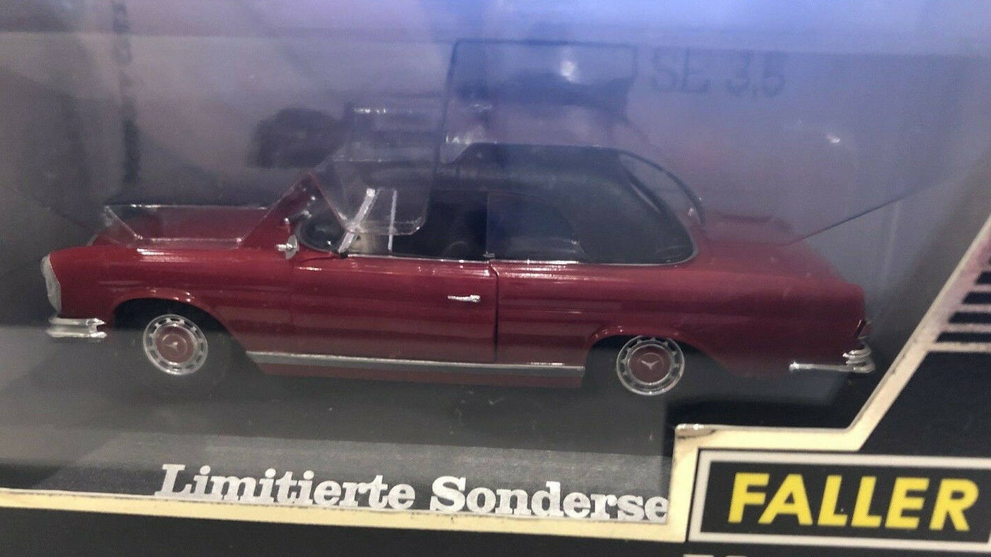 Faller Memory Cars 1/43 – Mercedes Benz 220S 'Ponton' #4325 – Modèle Réduit Monté – Neuf