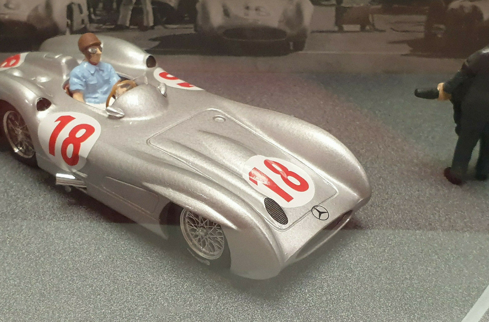 Brumm 1/43 Mercedes W196C Flèche D'Argent 1955 – Fangio & Neubauer – Édition Anniv.