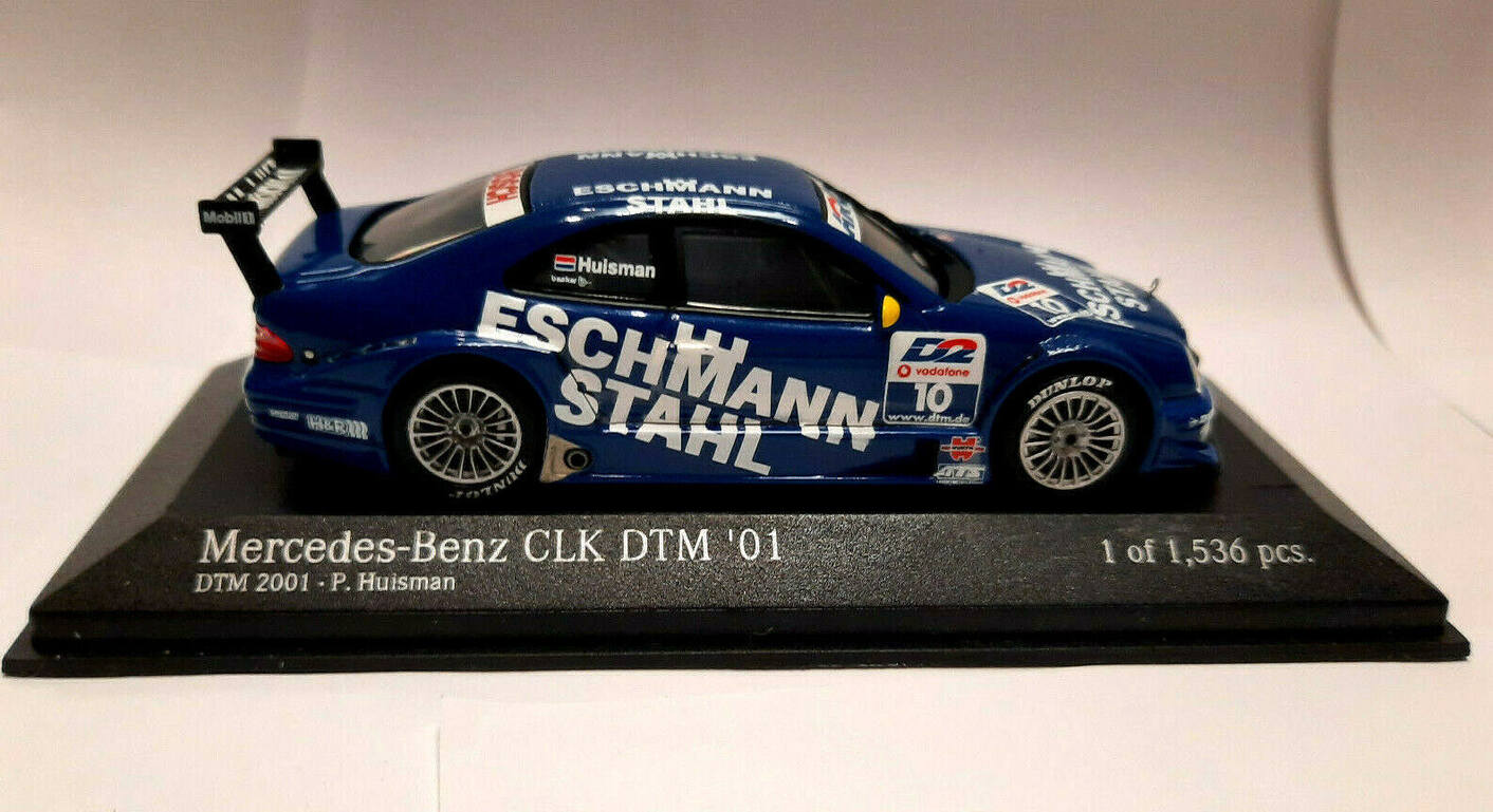 2001 P MB Mercedes CLK DTM Huisman M 1:43 Limited Edt Minichamps 