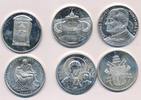 Vatikan Papst Paul II. moderne, versilberte Medaille 6 verschiedene -
