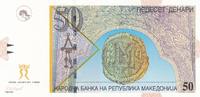 Mazedonien 50 Denari Geldschein Banknote Erzengel Gabriel -