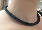 Swarovski Collier Kette Halsband Schlauchkette mit org. Box -
