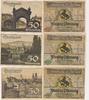 Stuttgart Notgeldscheine der Stadt 3 x 50 Pfennig -