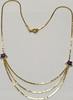 Feines Silbercollier vergoldet 835 er Silber Collier Kette -