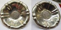 Schale 800 er Silber mit M.Theresia Münze 1780 Silberschale -