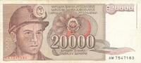 Jugoslawien 20000 Dinara -