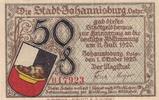 Johannisburg 50 Pfenning Notgeldschein der Stadt Johannisburg -