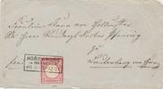 Deutsches Reich Brief mit Stempel Horneburg in Hannover,gebrauchte Erhaltung -