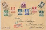 Einschreibe R-Brief 1935 mit Deutsche Nothilfe Briefmarken Berufsstände -