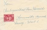 III. Reich Brief gelaufen mit Briefmarke Deutsch-italienische Waffenbrüderschaft -