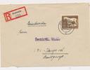 III. Reich R-Brief nach Arnswalde als Einschreibe mit Briefmarke Das braune Band -