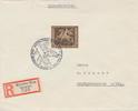 III. Reich R-Brief Einschreibe mit Sonderstempel Das braune Band München Riem -