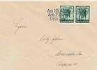 III. Reich Brief gelaufen mit Sonderstempel und Volksabstimmung in Österreich Briefmarken -