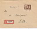 III. Reich R-Brief nach Arnswalde mit Hitlermarke, postalisch gelaufen und datiert -