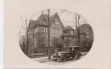Foto AK um 1926 schöne detaillierte Aufnahme mit altem Auto -