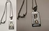 Kette mit Anhänger Dyrberg Kern Collier Halskette Schlangenkette -