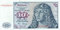 BRD 10 Mark Bundesbanknote Segelschiff -