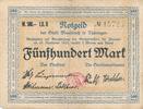 Meuselwitz 500 Mark Notgeld der Stadt, Thüringen -