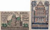 Nörenberg 2x 25 Pfennig Zwei Notgeldscheine aus Nörenberg -