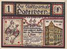 Paderborn 1 Mark Ein Notgeldschein aus Paderborn -