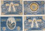 Arnsberg 50 Pfennig 2x 1 Mark 2 Mark Vier Notgeldscheine aus Arnsberg -