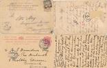 Great Britain & Ireland 2 Postkarten postalisch gelaufen und datiert 1886 u.1903 m.One Penny Marke -